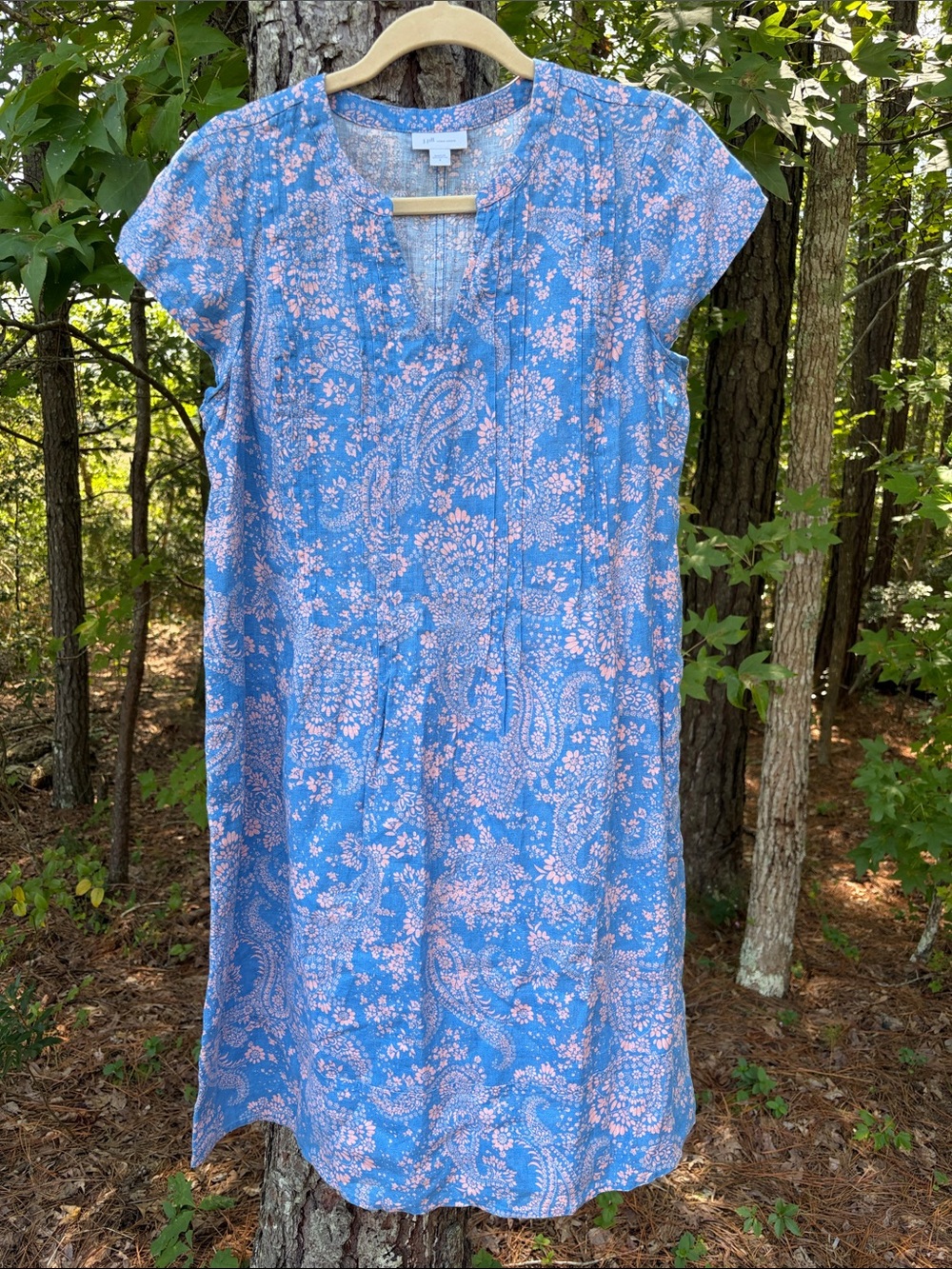 J. Jill Paisley Linen Dress